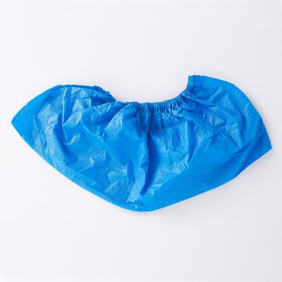 China Personal Care Disposable Blue PVC Shoecover / PE+CPE Lightweight Shoe Blue Shoe Covers for sale