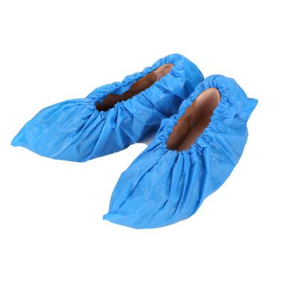 China Personal Care Cheap Custom CPE Disposable Shoe Covers Computer Room Lab Disposable Shoe Covers for sale