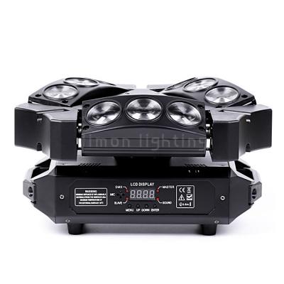 China Home Party 3x3 9pcs 12w RGBW 4in1 Mini LED Spider Beam DMX Wash Moving Lights for sale