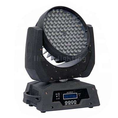 China 108x3w RGBW Color Mixing Rainbow Effects DMX LED Moving Head Wash Light for sale