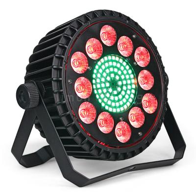 China New Arrival 12x10w RGBW 4in1 LED Flat Par 80PCS RGB 3in1 SMD5050 LED Strobe Par Can for sale