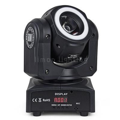 China Cheap Price Manual Focus 60w RGBW 4in1 Mini LED Moving Head Beam Light with LED Strip for sale