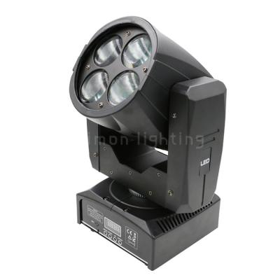 China 4x10w  Lightweight Mini White LED Moving Head Super Beam Light with Color Wheel for sale