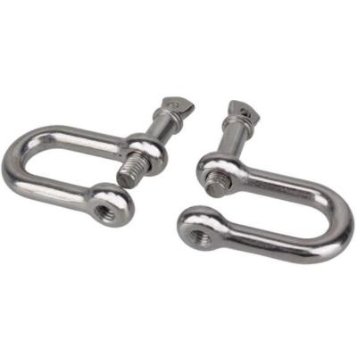 China Hoisting High Strength And Polished Stainless Steel AISI316 12mm D Shackle for sale