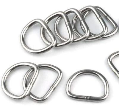 China 304 Stainless Steel Heavy Duty Stainless Steel D Ring Solid Metal D Rings for sale