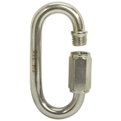 China Durable 3/8 Inch 5/16 Inch Marine Stainless Steel 316 Oval Quick Link for sale