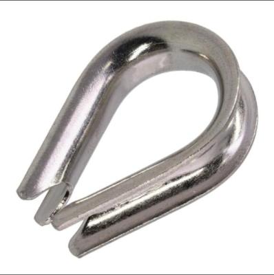 China Industrial stainless steel thimble for 1/8 in. wire rope. of diameter for sale