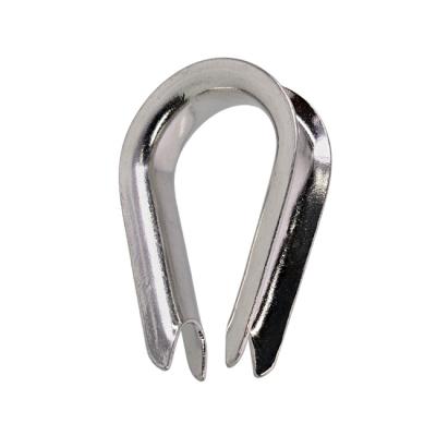 China Wire Rope Terminal Fittings Stainless Steel Thimble For 3/16 Steel Wire Rope Cable, M5 Rope Thimble Rigging for sale