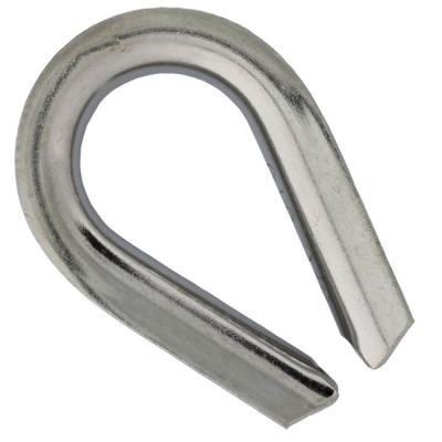 China Wire Rope Terminal Fittings 1/2 Inch Wire Rope Dice 12 Pcs M12 304 Stainless Steel Thimble Rigging for sale