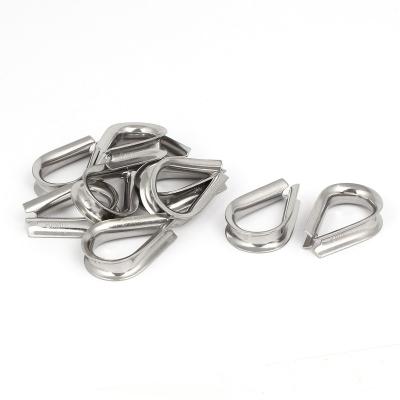 China Industrial 8mm Standard 304 Stainless Steel Wire Rope Cable Thimble Rigging Tool for sale