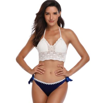 China Cikini Non-Toxic Non-Toxic 2019 Sexy Crochet Bikini Women Knitting Swimwear Handcrafted for sale