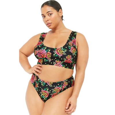 China 2019 Cikini Bikini Floral Printing Swimwear Plus Size High Waist Non-toxic Non-toxic Swimwear for sale