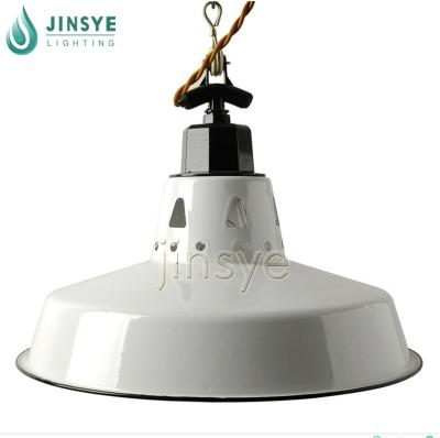 China Balcony/Barn/Warehouse US Warehouse Modern Big Large White Shade Enamel Pendant Lamp for sale