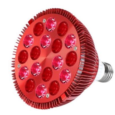 China Red Led Blood Vessel Removal E27 Socket Light 54W Therapy Lamp 670nm 830nm Red Light Therapy Bulb for sale