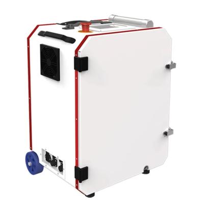 China Fast Speed ​​100W 200W Luggage Box Fiber Pulse Rust Laser Machine Solution Cleaning Rust Remove Laser Remover for sale