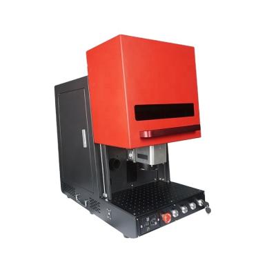 China New Design Programmable Safe Enclosed Marking Machine JPT Portable Laser Fiber Laser Deep Engraving Machine For Metal for sale