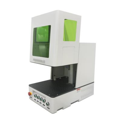 China Mavenlaser Programmable 30W 50W 120W Enclosed Fiber Laser Marking Machine Portable Laser Engraving Machine For Cutting for sale