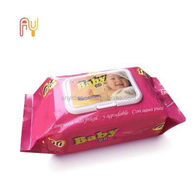 China Daily Life Cleaning Unscented Biodegradable Baby Cloths Factory Price Wet Water Wipes Sensitive Baby Cloth For Newborn Baby Care for sale