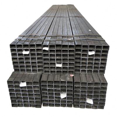 China Wholesale black square steel pipe structure pipe for construction for sale