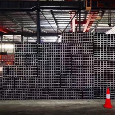 China Ms. Erw Hollow Section Factory Direct Sales Construction High Quality Pipe Cavity Iron Rectangular Pipe Welded Black Steel Tube for sale