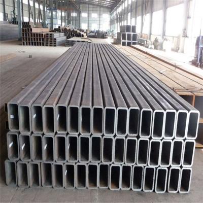 China Wholesale Ms. Erw Hollow Section Construction Pipe Hollow Iron Rectangular Pipe Welded Black Steel Tube for sale