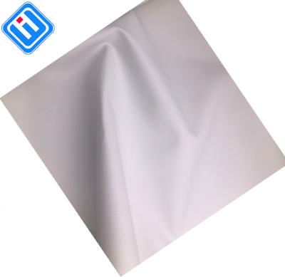 China Factory Direct Wholesale Waterproof White Color Simple Design PVC Synthetic Leather For Print for sale