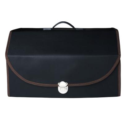 China Hot Selling Leather SUV Storage Box With Handle For Car for sale