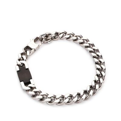 China Hiphop Fashion Stainless Steel Jewelry Mens Womens Miami Cuban Link Chain Bracelets for sale