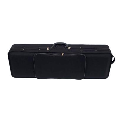 China Lightweight Black Color Shape Light Violin Case 3/4 Oblong Musical Instrument Bag For Sale for sale