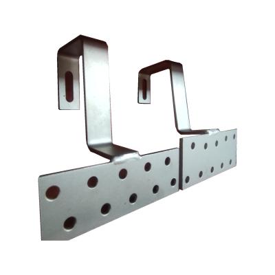 China Solar System Aluminum Clamp Clips For Home Roof Ground Solar Mounting System for sale