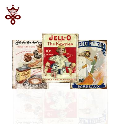 China Custom Europe vintage metal signs for sale antique kewpies metal sign vintage tin signs for sale