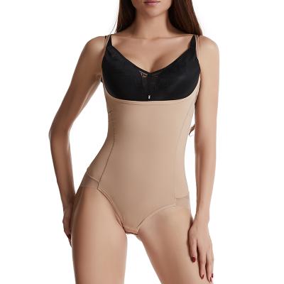 China Fajas Colombianas Bust Body Shaper Antibacterial Ultimate Slimmer Open Butt Lifter Tummy Control Open Fork Shapewear Slimming Jumpsuit for sale