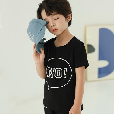 China 2021 New Fashion Boys T-shirts Baby Kids Breathable Top Cool Children Colthing Hip Hop Boy Shorts 2-8 Years Clothes for sale