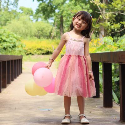 China 2021 summer new anti-static girl dresses children to slip dress children's clothing with stars 2-8 years old princess party for sale