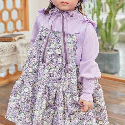 China Custom Logo Floral Kids Dresses For Anti-wrinkle Girls Kids Dresses For Girls Bridesmaids Dresses for sale