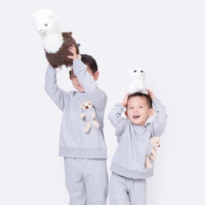 China Breathable OEM Odm Kids Cute Bear Bunny Dolly French Terry Sweatshirt Custom Crewneck Sweatshirt for sale