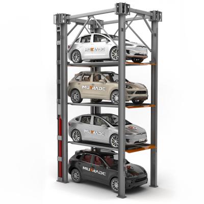 China Smart Parking 4 Floor Car Stacker Quad Parking System 5000*1850*2050mm for sale