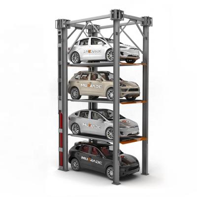 China Solidparking FP-630 Four Post Stacker Car Parking Triple 5000x1850x2050mm Lift en venta