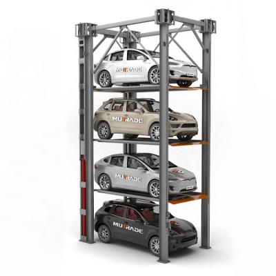 China Fully Automated Parking Lift 4 3 Post Triple Stacker Parking Lift 5000x1850x2050mm Manufactured à venda