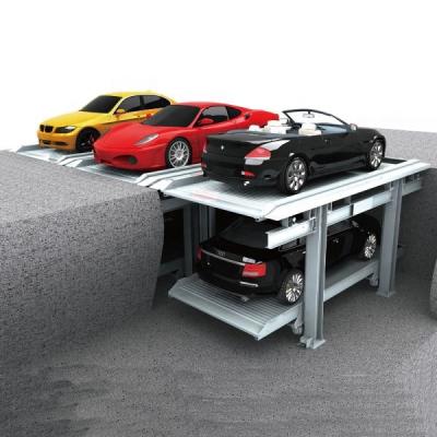 China 3 Tier Automatic Pit Parking Lift Car Parking System 2000 / 2500kgs for sale