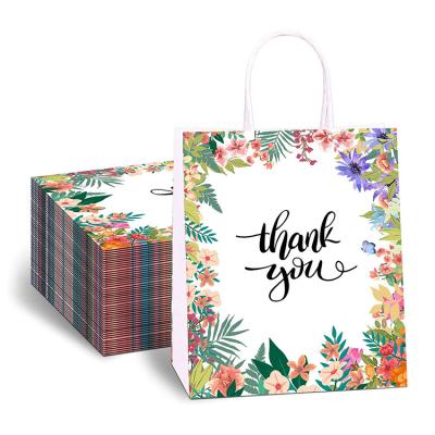 China Recycled materials sell printing your own logo cheap fashion gift bags kraft paper shopping paper bag small/wholesale thank you bags for sale