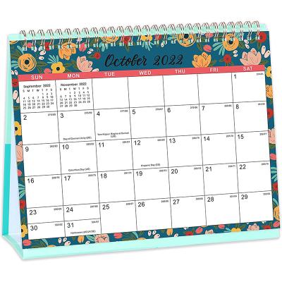 China 100% eco-friendly custom calendars arted cardboard table calendar paper printing quotes desk calendar 2021 for sale