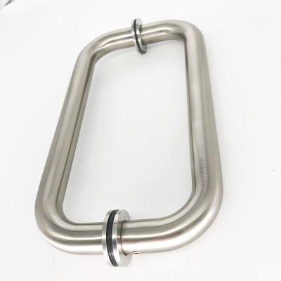 China Modern High Quality Stainless Steel Shower Door Handle Glass Door Pull Glass Handle for sale