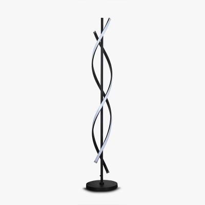 China Dimmable Metal Modern Design Tripod Stand Designer Led Rgb Floor Lamp Modern Minimalist Black Bedroom Bedroom Lamp for sale