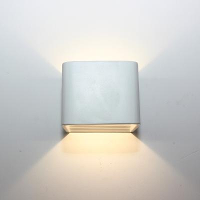 China 2020 Modern Aluminum Wall Sconce LED Lamp 3W Bedside Reading Lights Up And Down For Bathroom Corridor Surface Mounted for sale