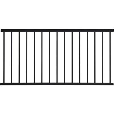 China Factory Made Easily Assembled Custom Home Decorative Fence Railing Tube Stainless Steel Post Wrought Iron Privacy Guardrail for sale