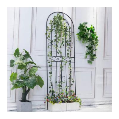 China Factory Custom Easily Assembled Home Decorative Wrought Iron Stainless Steel Post Wrought Iron Privacy Garden Fence Gate for sale