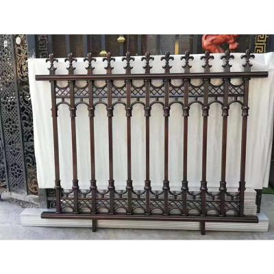 China Customized easily assembled high quality black aluminum profiles private rail fencing for alumium art fencing homes and garden for sale