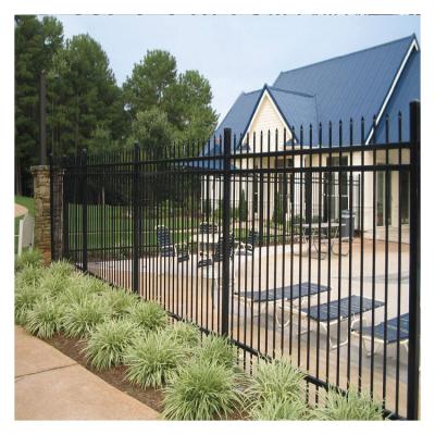 China Easily Assembled DIY Decrative Steel Privacy Picket Fence Metal Garden Edging Border Security Barrier for sale