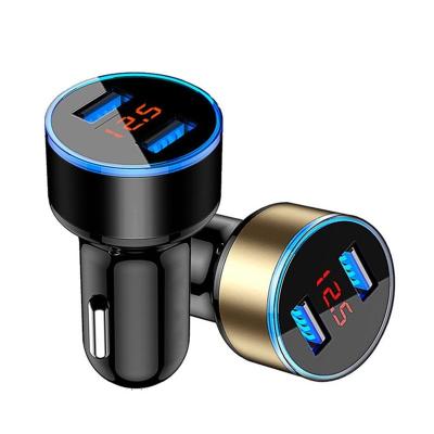 China Fast Charging Universal Led Display 3.1A Dual USB Car Charger, Mobile Phone Fast Charging Car-Charger For iPhone for sale